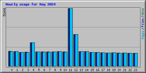 Hourly usage for May 2024